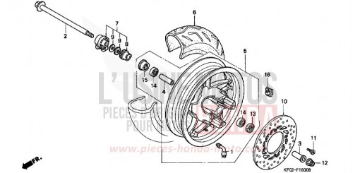 FRONT WHEEL FES2505 de 2005